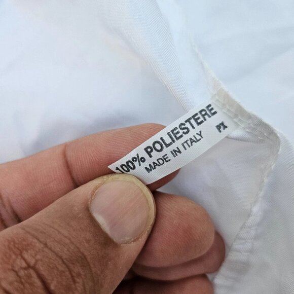 Jimmy Choo Dust Bag Draw String White 100% Polyester Storage Bag Made in Italy - Picture 9 of 9